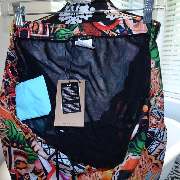 NWT Dsquared2 Tiki Swim Trunks Sz XXL Hard 2 Find - Picture 6 of 6